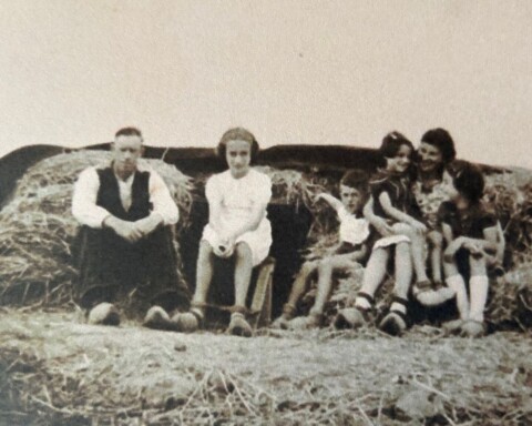 Onderduikers op de boerderij van de familie Boogaard in Nieuw-Vennep, Haarlemmermeerpolder