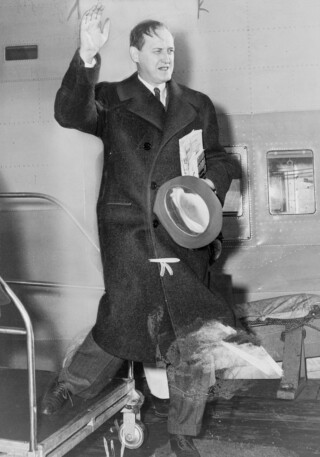 Harry Hopkins vooor zijn vertrek naar Groot-Brittannië, januari 1941