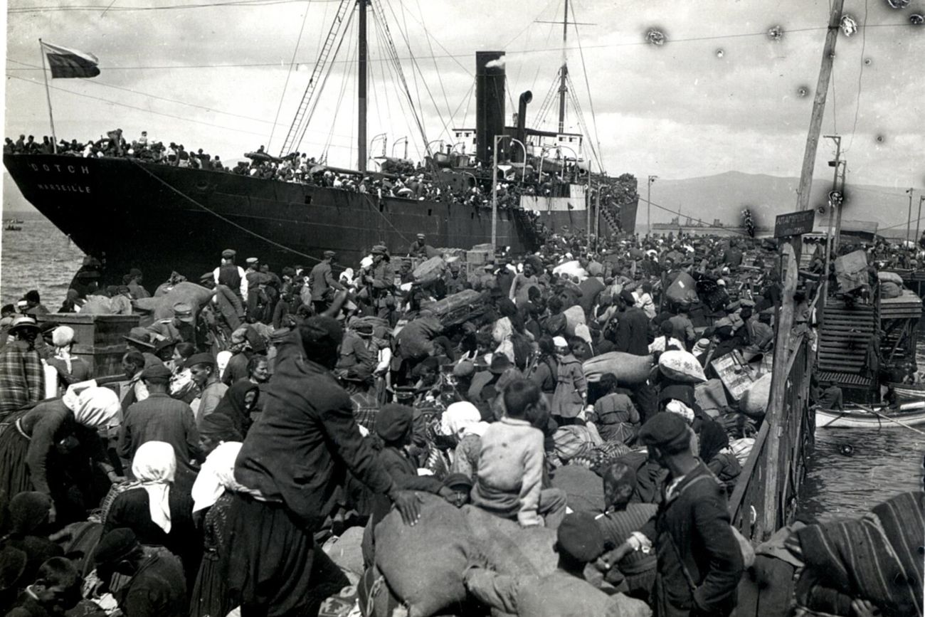 De haven van Moudania