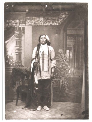 Veronderstelde foto van Crazy Horse uit 1877