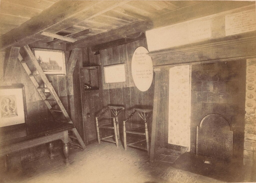 Interieur van het Czaar Peterhuisje rond 1850