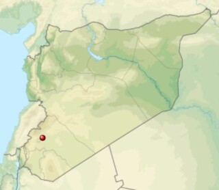 Locatie van de slag bij Marj Rahit