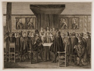 Karel II van Engeland bezoekt de Staten van Holland, ca. 1660