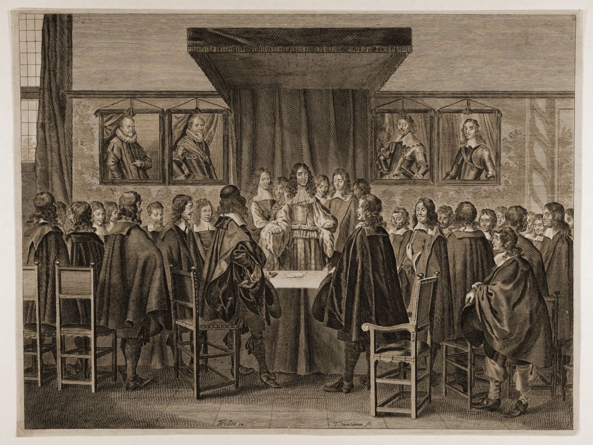 Karel II van Engeland bezoekt de Staten van Holland, ca. 1660