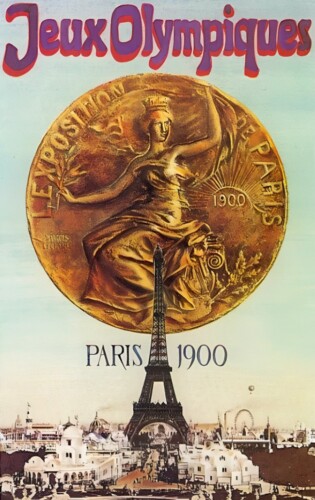 Poster van de Olympische Zomerspelen Parijs 1900