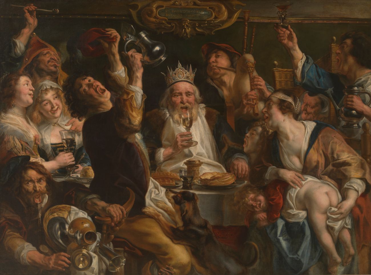 Jacob Jordaens, De Koning Drinkt! (rond 1638-1640)