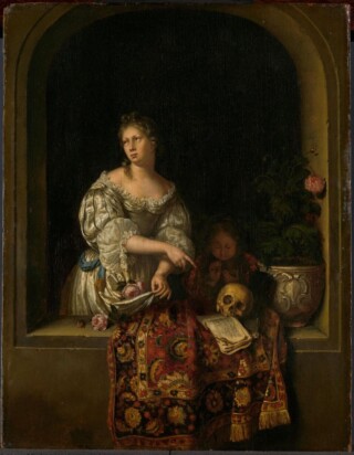 Willem van Mieris, Allegorie van de vergankelijkheid, 1670-1681
