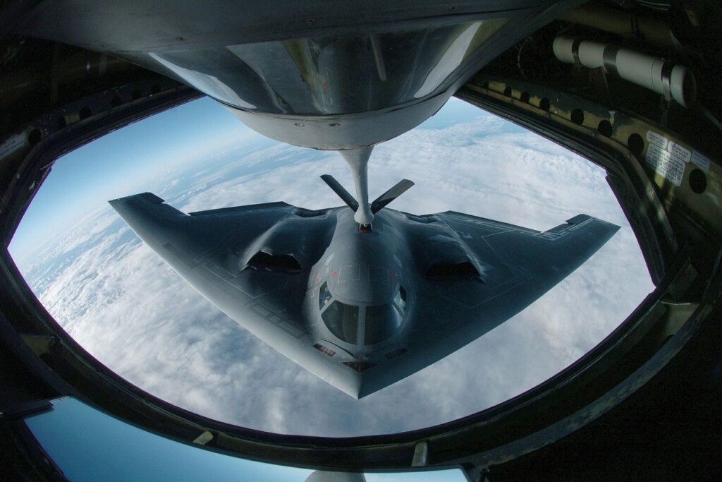 B-2 tijdens een tankbeurt