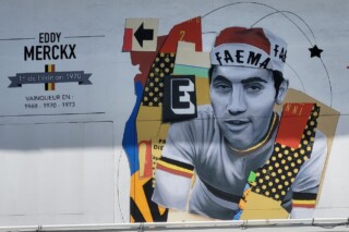Muurschildering van Eddy Merckx