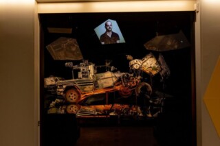 Blik op de tentoonstellingsruimte