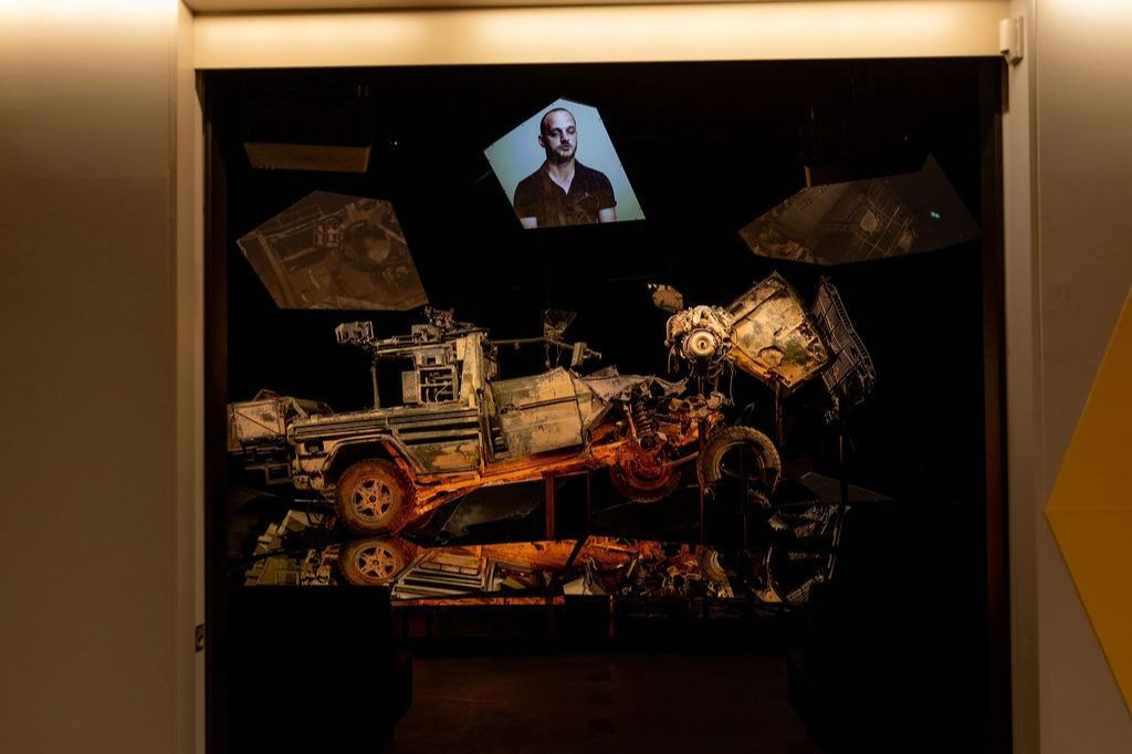 Blik op de tentoonstellingsruimte