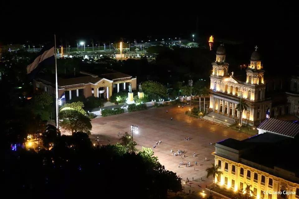 Plaza de la Revolución in Managua, de hoofdstad van Nicaragua