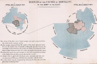 Pooldiagram van Florence Nightingale, 1858