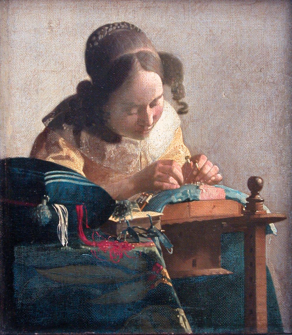 De kantwerkster - Johannes Vermeer, ca. 1669-1671