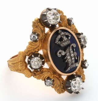 Ring van koning Leopold I, vervaardigd door de Belgische goudsmid Jean Baptiste Dees