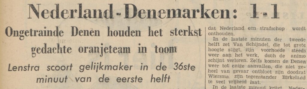 Krantenkop in de Nieuwsgier van 14 maart 1955