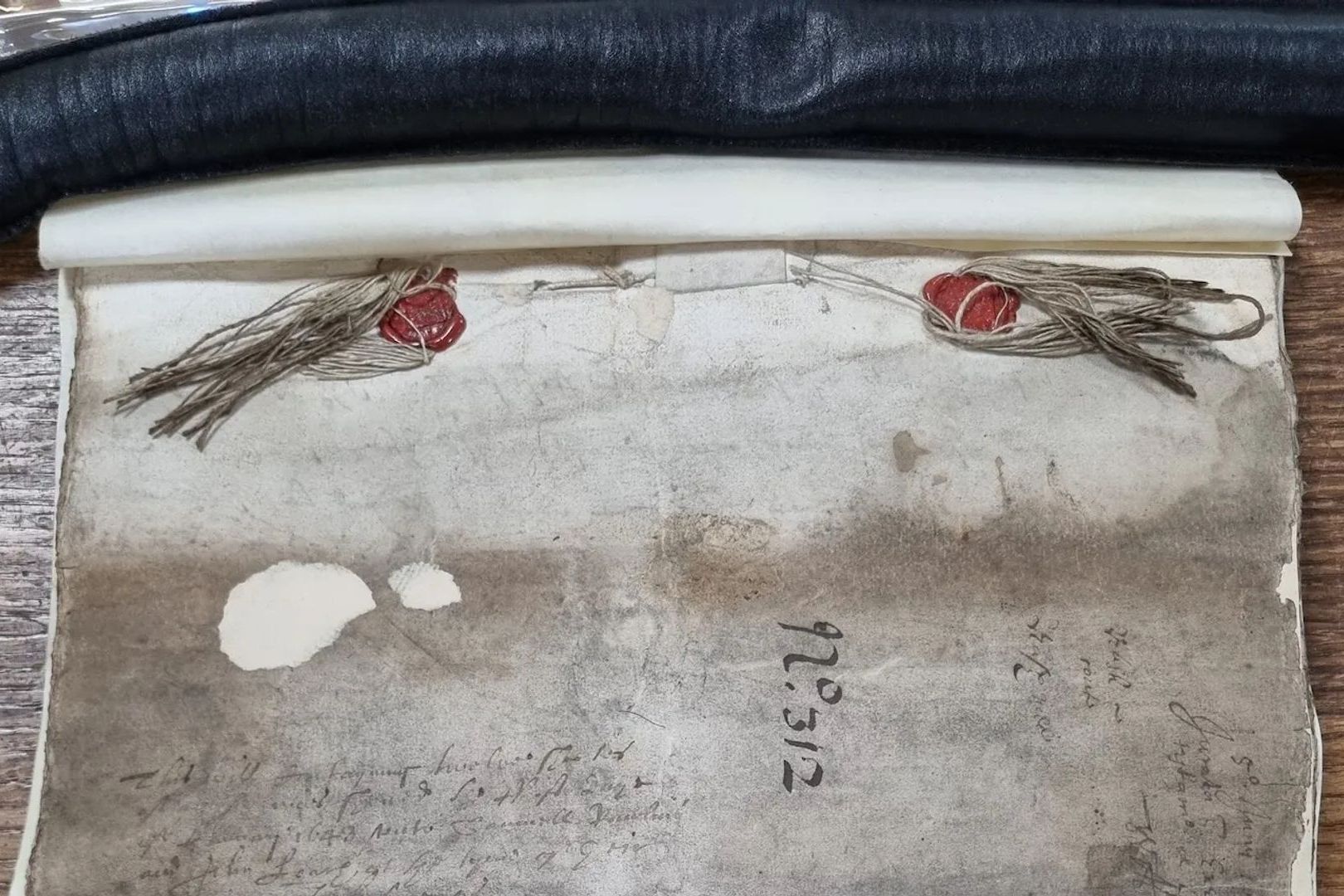 Detail van het testament van Thomas Nash, de schoonzoon van Shakespeares dochter Susanna