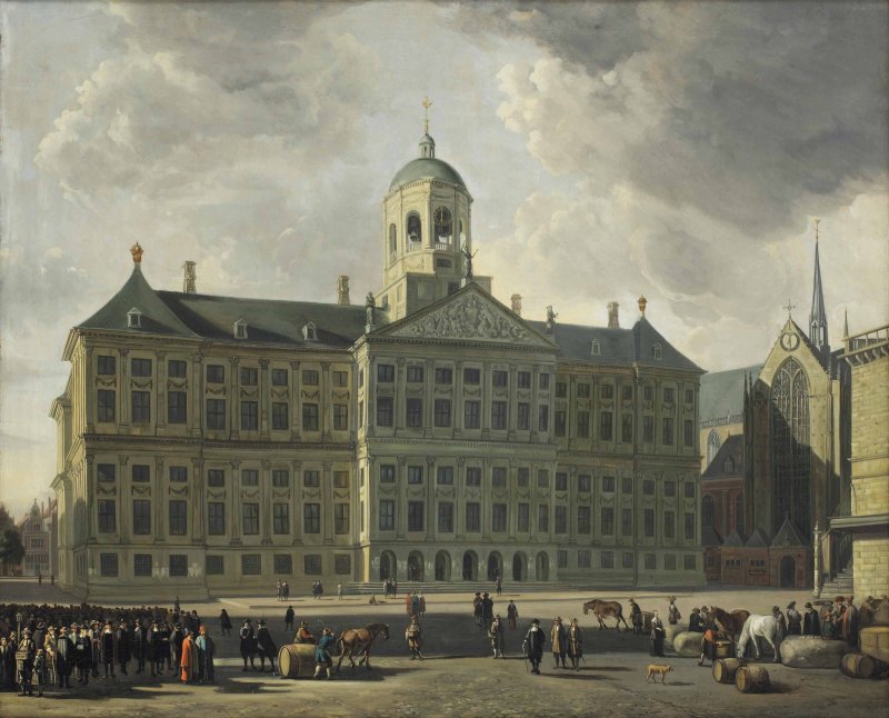 Het Stadhuis omstreeks 1670 naar Gerrit Berckheyde.