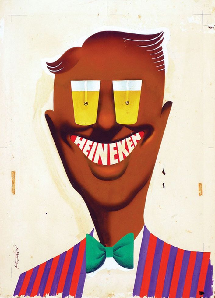 Heineken Charley-affiche uit 1951