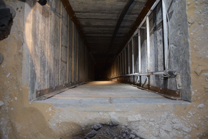 Palestijnse tunnel in Gaza, 2014