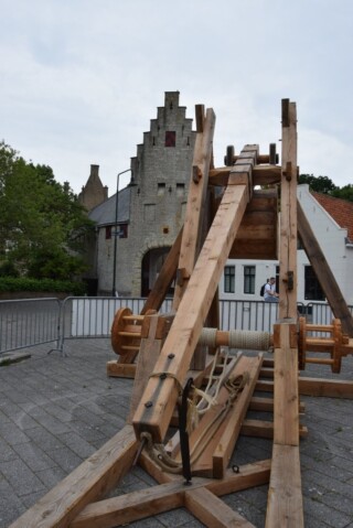 Nagebouwde blijde bij de Noordhavenpoort in Zierikzee