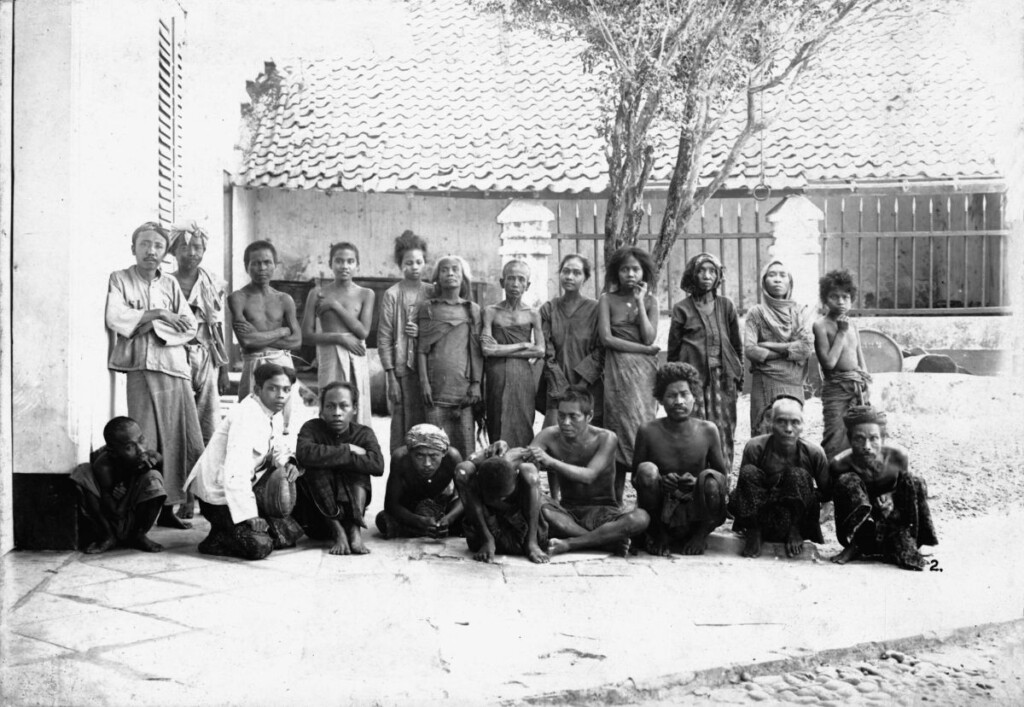 Patiënten in 1919 in Soerakarta (Solo)