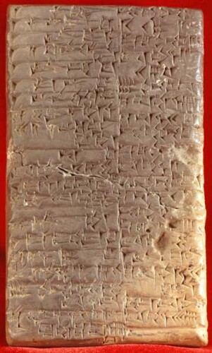 Kleitablet met Soemerisch spijkerschrift.