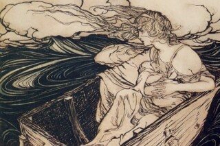 Danaë en Perseus - Arthur Rackham, 1903