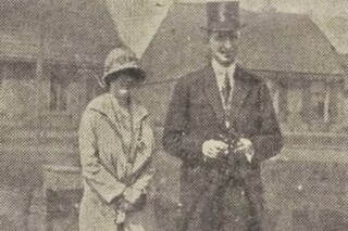 Het kersverse burgemeesterspaar in 1926 – Schager Courant