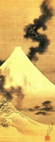 Hokusai een van zijn laatste werken