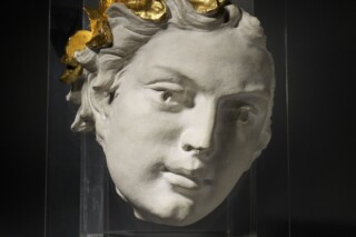 Hoofd van beeld van Paleis voor Volksvlijt, 1880-1929. Collectie Amsterdam Museum