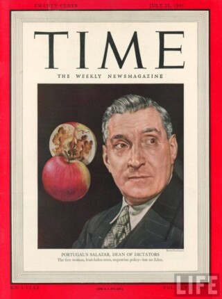 Salazar, ‘nestor van de dictators’ op de omslag van Time, 22 juli 1946