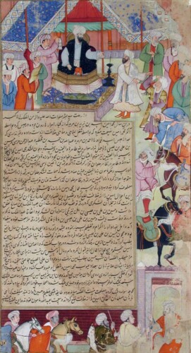 Het volk zweert trouw aan de Abbasidische kalief al-Ma'mun, 813