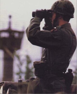 Amerikaanse soldaat van het 11e Pantsercavalerieregiment