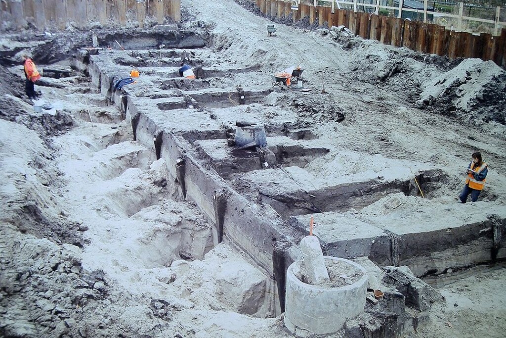 Opgravingen van de haven van Forum Hadriani in 2007-2008