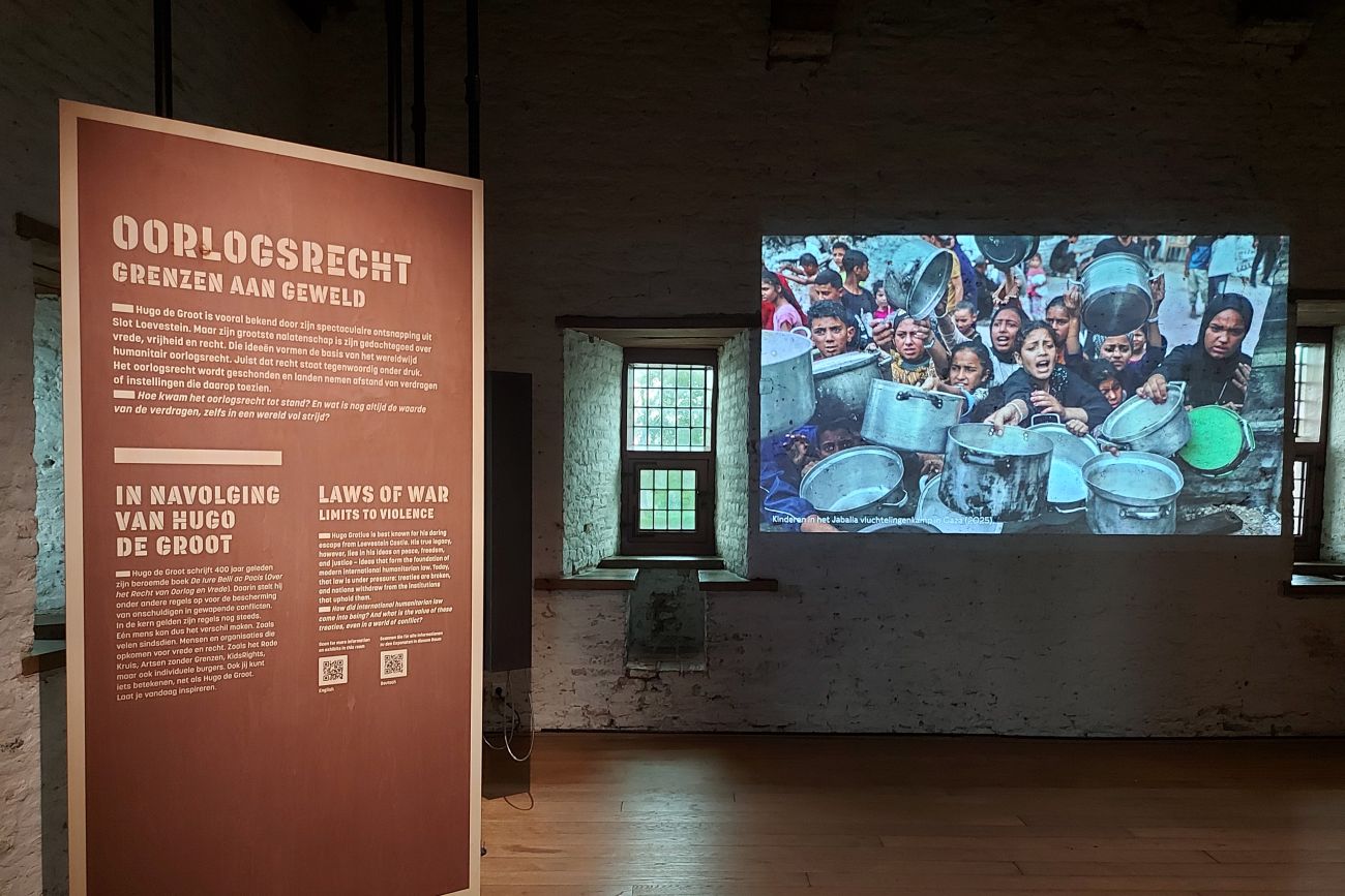 De tentoonstelling ‘Oorlogsrecht, grenzen aan geweld’ in Slot Loevestijn