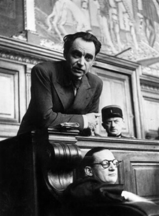 Marcel Petiot tijdens zijn proces, 1946