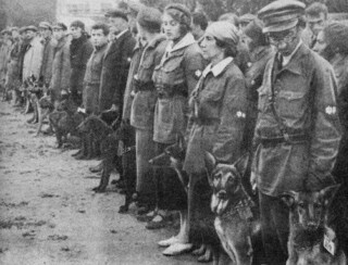 Sovjet-trainingskamp voor militaire honden