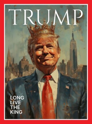 Donald Trump als koning