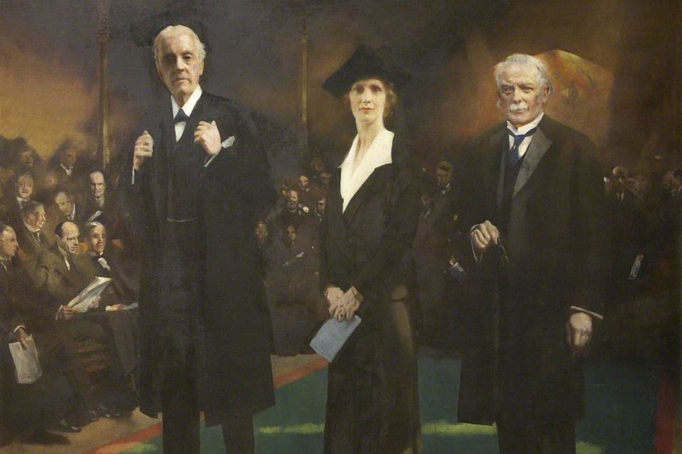 Introductie van Lady Astor als eerste vrouwelijke Lagerhuislid