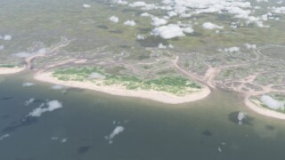 Impressie van de prehistorische 'Belgische' kustlijn