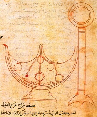 Zelfknippende lamp in Ahmad ibn Mūsā ibn Shākirs werk over mechanische instrumenten