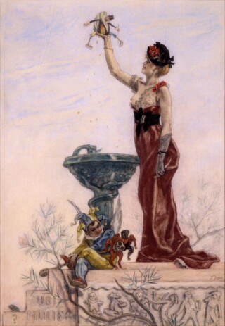 Félicien Rops - De dame met de ledenpop