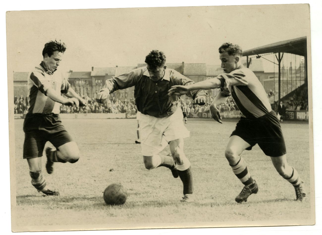 Freddy Chaves in de aanval voor Gantoise, de Gentse topploeg van toen, ca. 1950