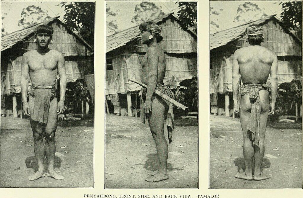Foto's die de Noorse ontdekkingsreiziger maakte tijdens zijn Borneo-expeditie (1913–1917), uit Through Central Borneo (1920).