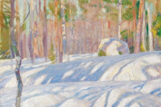Pekka Halonen, Winterlandschap in de zon, 1911
