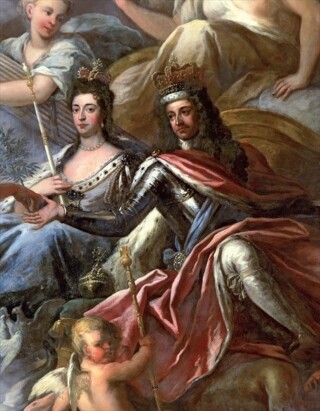 Portret van Willem III en Mary