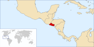 El Salvador op de kaart