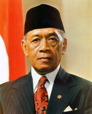 Hamengkubuwono IX in 1973 als vicepresident