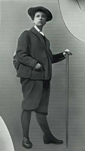 Isabelle Muller in bergsportkleding